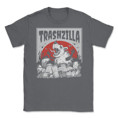 Trashzilla Funny Possum Lover Trash Animal Possum Pun graphic Unisex - Smoke Grey