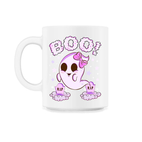 Boo! Girl Cute Ghost Funny Humor Halloween 11oz Mug
