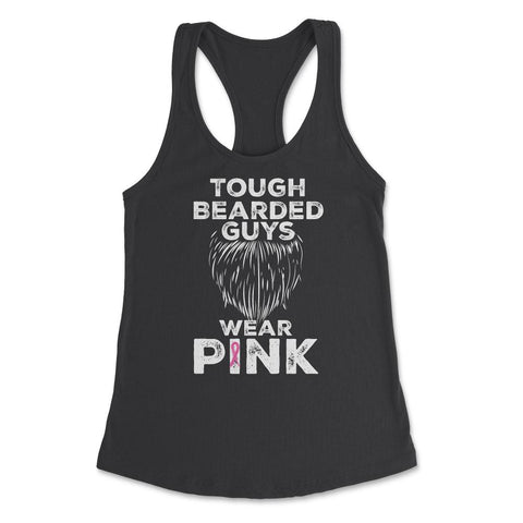 Tough Bearded Guys Wear Pink Breast Cancer Awareness product Women's - Black