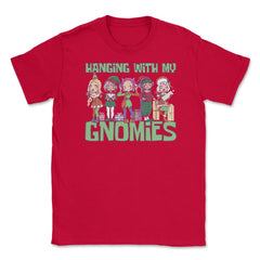 Hanging With My Gnomies Cute Kawaii Anime Gnomes product Unisex - Red