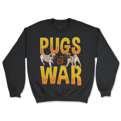 Funny Pug of War Pun Tug of War Dog product - Unisex Sweatshirt - Black