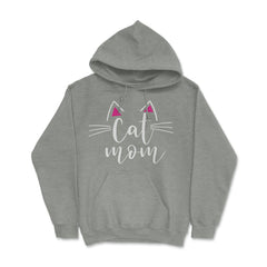 Funny Cat Mom Cute Cat Ears Whiskers Cat Lover Pet Owner product - Grey Heather