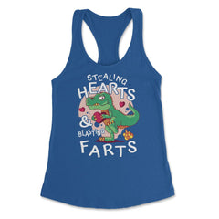 T-Rex Dinosaur Stealing Hearts and Blasting Farts product Women's - Royal