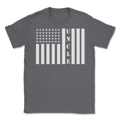 Uncle American Flag USA Patriotic Appreciation Nephew Niece design - Smoke Grey
