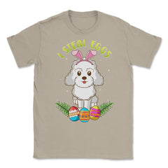 Easter Poodle dog with Bunny Ears Funny I steal eggs Gift product - Cream