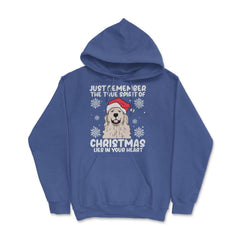 Just Remember True Spirit of Christmas Lies in Your Heart graphic - Royal Blue