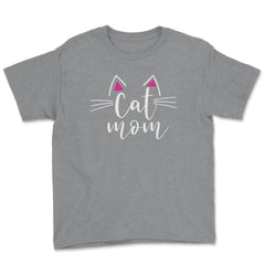 Funny Cat Mom Cute Cat Ears Whiskers Cat Lover Pet Owner product - Grey Heather