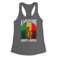 Juneteenth A Milestone for Liberty & Justice Statue Liberty product - Dark Grey