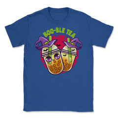 Halloween Bubble Tea Cute Kawaii Design graphic Unisex T-Shirt - Royal Blue