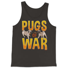 Funny Pug of War Pun Tug of War Dog product - Tank Top - Black