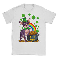 Saint Patty's Day Irish Chihuahua Dog Funny Humor Gift print Unisex