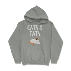 Funny Cats And Tats Tattooed Cat Lover Pet Owner Humor product Hoodie - Grey Heather