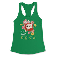 Chinese New Year of the Rabbit 2023 Daruma Doll Bunny product Women's - Kelly Green