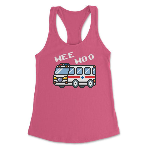 Ambulance Sound Funny Pixel Emergency Car Wee-Woo graphic Women's