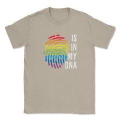 Is In My DNA Rainbow Flag Gay Pride Fingerprint Design design Unisex - Cream