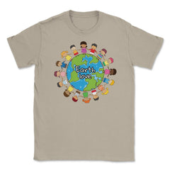 Happy Earth Day Children Around the World Gift for Earth Day print - Cream