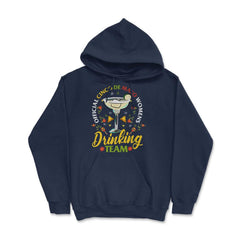 Official 5 de Mayo Women's Drinking Team Retro Vintage graphic Hoodie - Navy