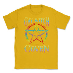 Gay Witch Coven Pentagram for Halloween design Unisex T-Shirt