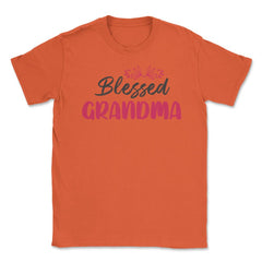 Blessed Grandma Beautiful Christian Grandmother Appreciation print - Orange
