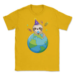 Happy Earth Day Sloth Funny Cute Gift for Earth Day design Unisex
