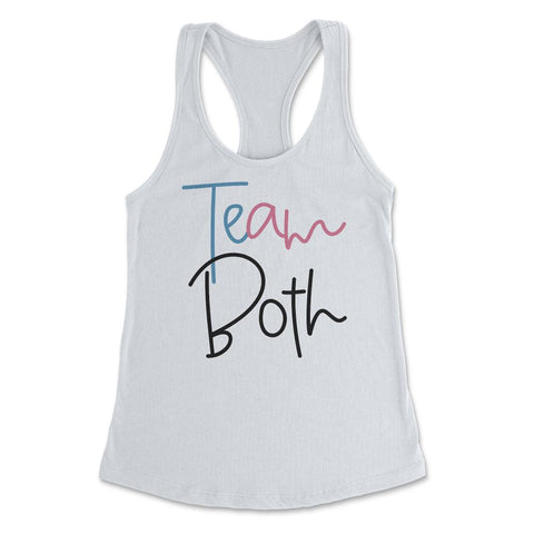 Funny Team Both Healthy Baby Pink Or Blue Gender Reveal graphic - White