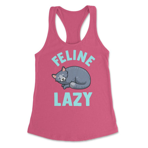 Feline Lazy Funny Cat Design for Kitty Lovers graphic Women's