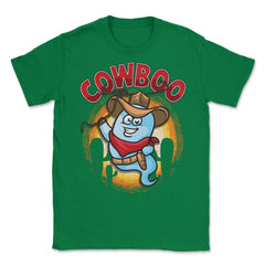 Funny Cowboy Ghost Halloween Character Design graphic Unisex T-Shirt