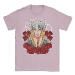 Valkyrie & Roses Norse Mythology Vintage Style Design print Unisex - Light Pink