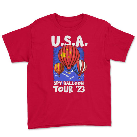 Spy Balloon Tour 2023 February 4th, 2023,Spy Balloons Funny design - Red