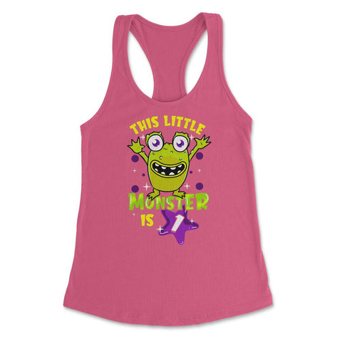 This Little Monster is One Funny 1rst Birthday Theme print Women's