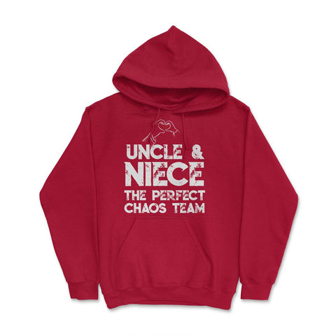 Funny Uncle And Niece The Perfect Chaos Team Humor design Hoodie - Red