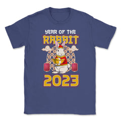 Chinese Year of Rabbit 2023 Chinese Aesthetic design Unisex T-Shirt - Purple