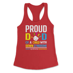 Proud Dad of a Child with Down Syndrome Awareness design Women's - Red