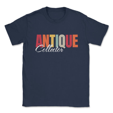 Antiques Collecting Color Lettering for Antique Collector design - Navy