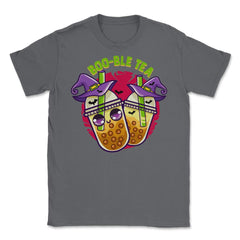 Halloween Bubble Tea Cute Kawaii Design graphic Unisex T-Shirt - Smoke Grey
