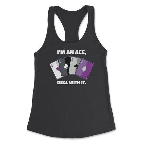Asexual I’m an Ace, Deal with It Asexual Pride product Women's - Black