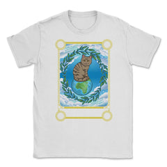 The World Cat Arcana Tarot Card Mystical Wiccan graphic Unisex T-Shirt