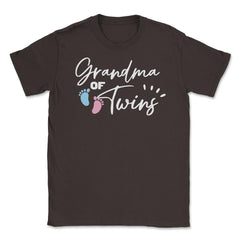 Funny Grandma Of Twins Proud Grandmother Of Grandkids product Unisex - Brown