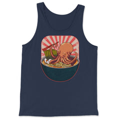 Ramen Octopus for Fans of Japanese Cuisine and Culture product - Tank Top - Navy