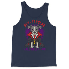 Pet-tacular Dog Halloween Design Graphic For Dog Lovers product - Tank Top - Navy