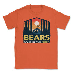 Bear Brotherhood Flag Bears Do It In The Wild Retro graphic Unisex - Orange