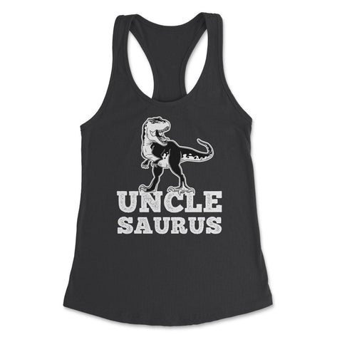 Funny Uncle Saurus T-Rex Dinosaur Lover Nephew Niece design Women's - Black