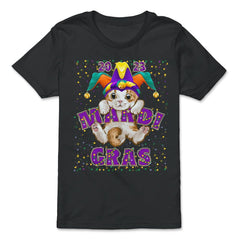 Mardi Gras Cat 2023 Cat Tuesday Cute Kitten with Jester Hat product - Premium Youth Tee - Black