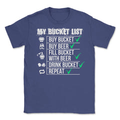 #My Bucket List Beer Funny Beer Drinking Bucket product Unisex T-Shirt - Purple