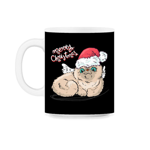 Merry Christmas Angel Cat Funny Humor T-Shirt Tee Gift 11oz Mug