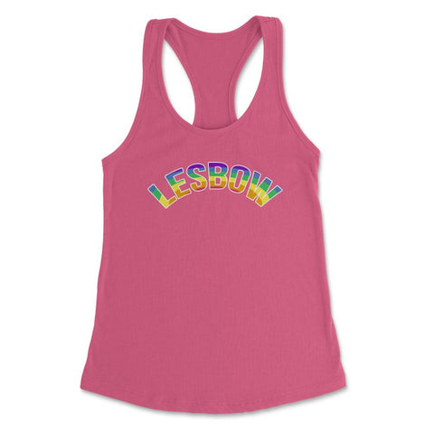 Lesbow Rainbow Word Arc Gay Pride t-shirt Shirt Tee Gift Women's