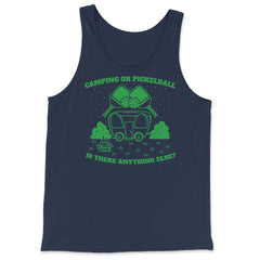 Camping or Pickleball is there Anything Else? graphic - Tank Top - Navy