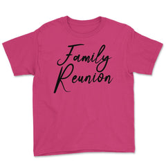 Family Reunion Matching Get-Together Gathering Party print Youth Tee - Heliconia