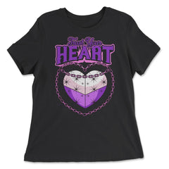 Asexual Trust Your Heart Asexual Pride print - Women's Relaxed Tee - Black