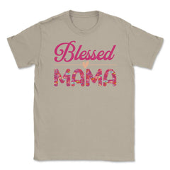 Blessed Mama Women’s Floral Pattern Mother's Day Quote product Unisex - Cream